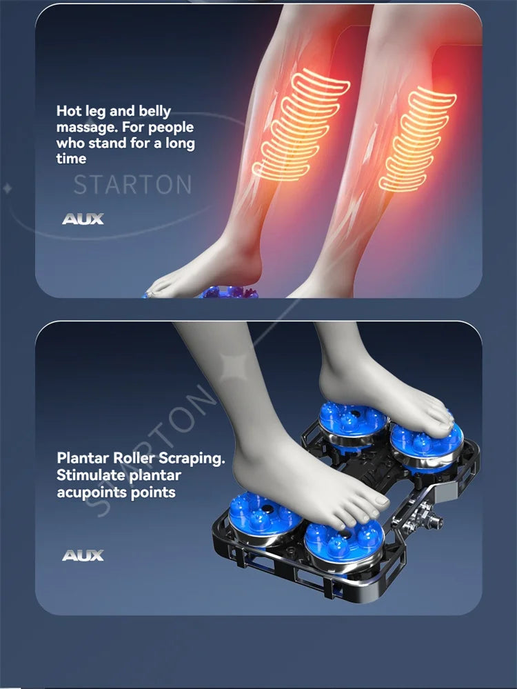 6D AUTO Massage Chairs Full Body Zero Gravity Relaxation Massage Recliner Chair With SL-Track Bluetooth Speaker Heating Massage