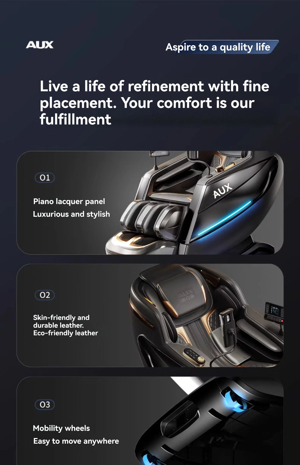 Dual-Core 6D+6D Massage Chair Full Body Zero Gravity Massage Recliner Chairs  Stretch Relaxation Massage Chair