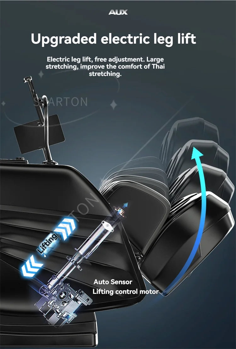 6D AUTO Massage Chairs Full Body Zero Gravity Relaxation Massage Recliner Chair With SL-Track Bluetooth Speaker Heating Massage