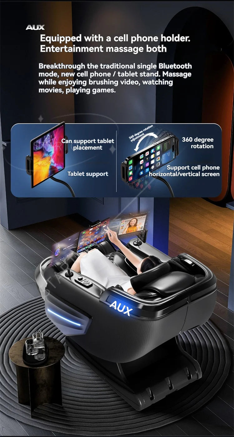 6D AUTO Massage Chairs Full Body Zero Gravity Relaxation Massage Recliner Chair With SL-Track Bluetooth Speaker Heating Massage