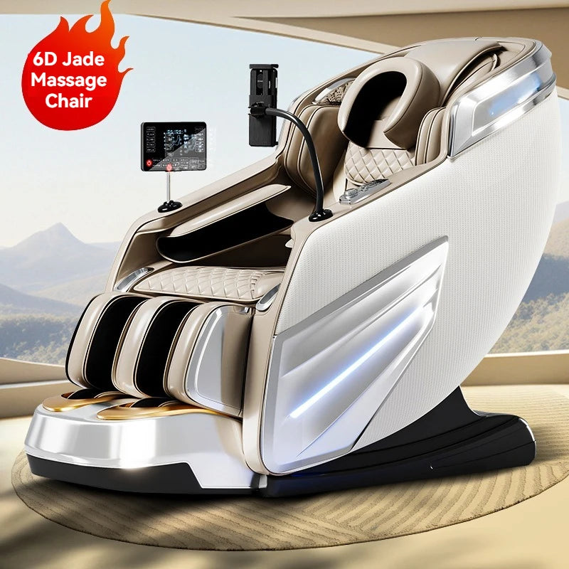 6D AUTO Massage Chairs Full Body Zero Gravity Relaxation Massage Recliner Chair With SL-Track Bluetooth Speaker Heating Massage
